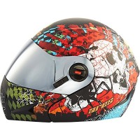 A-1 ARES SKULL MAT GLOSY BLACK 600MM PL.VISOR